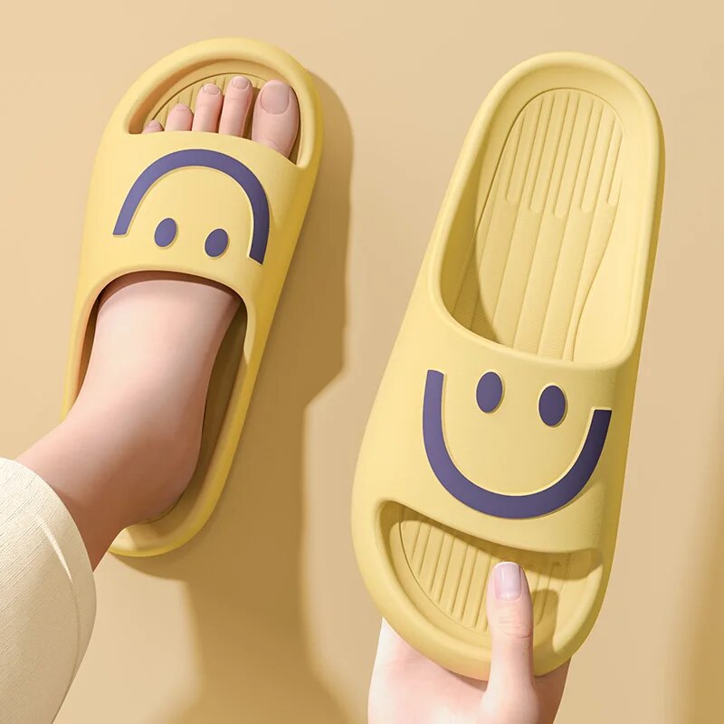 Men Shoes Style - Smiley Face Cloud Slippers Women Men