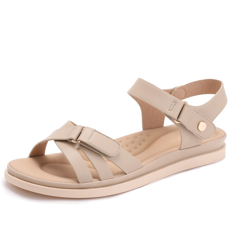 Flat-soled fashionable outdoor - Velcro Strap Sandal review and price