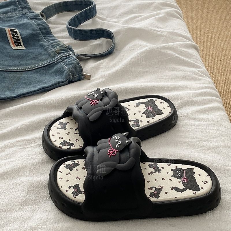 Printting Cute Bear Women Slip - Men Shoes Style review and price