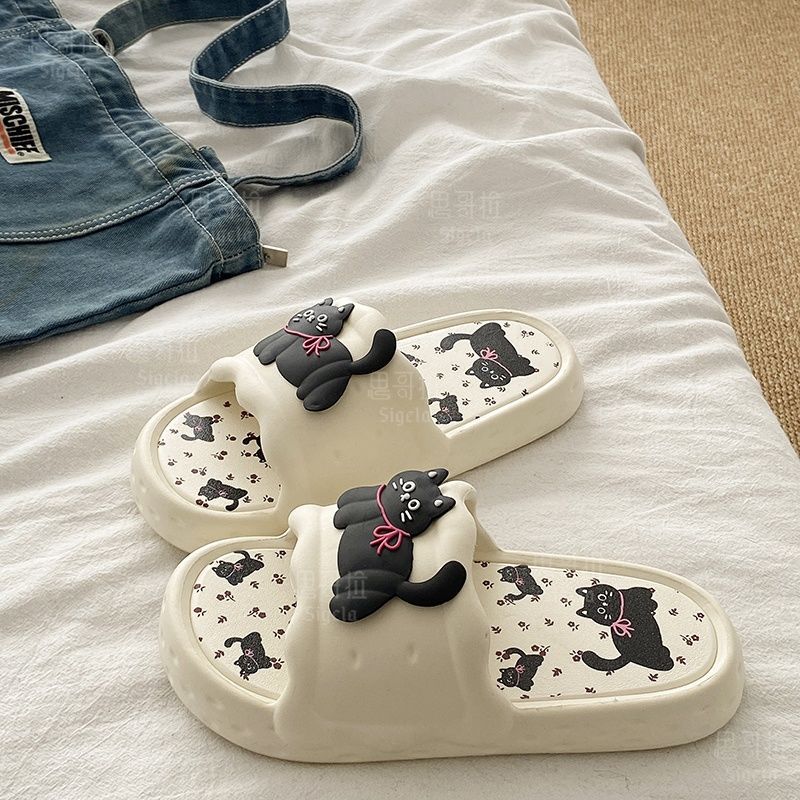 Printting Cute Bear Women Slip - Men Shoes Style review and price