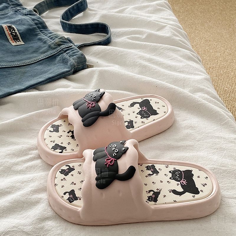 Printting Cute Bear Women Slip - Men Shoes Style review and price