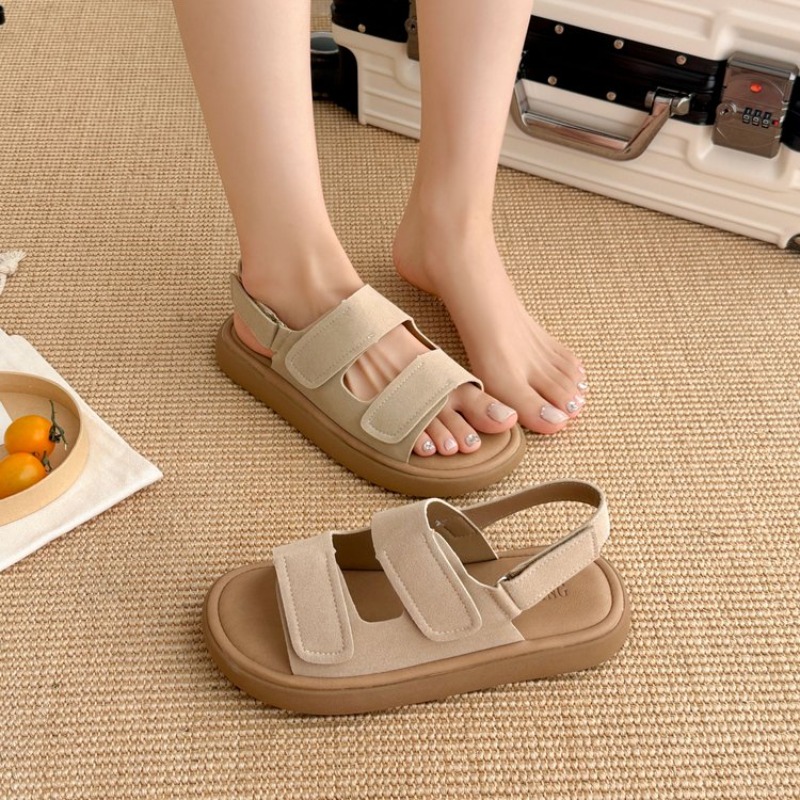 2026 Summer New Women's Thick- - Velcro Strap Sandal review and price