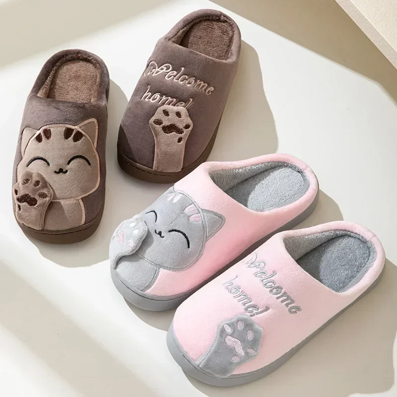 Home Fluffy Cat Slippers Women - Sport Slide Men review and price